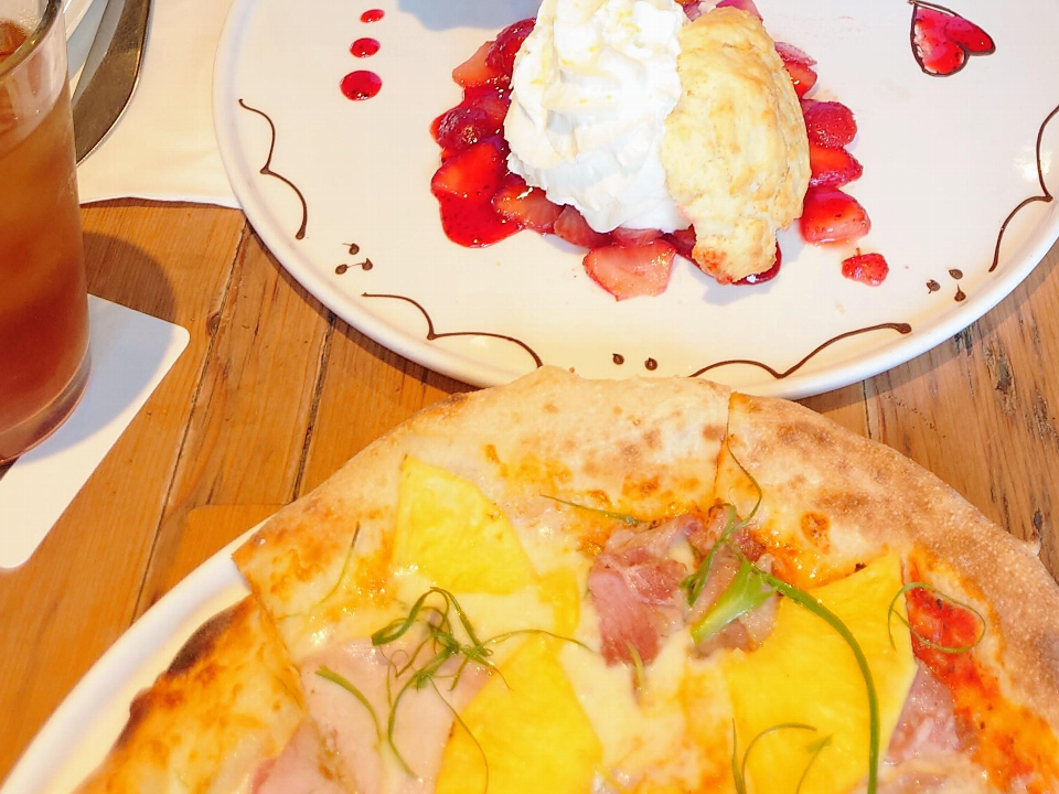 pan-cake and pizza