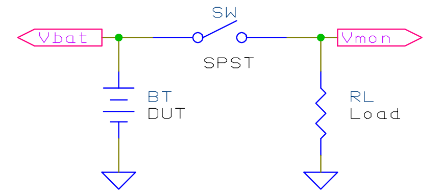 Battery measurement system schematic